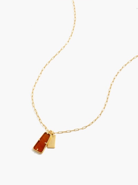 Madewell Jewelry - Madewell Stone Collection Carnelian Pendant Necklace